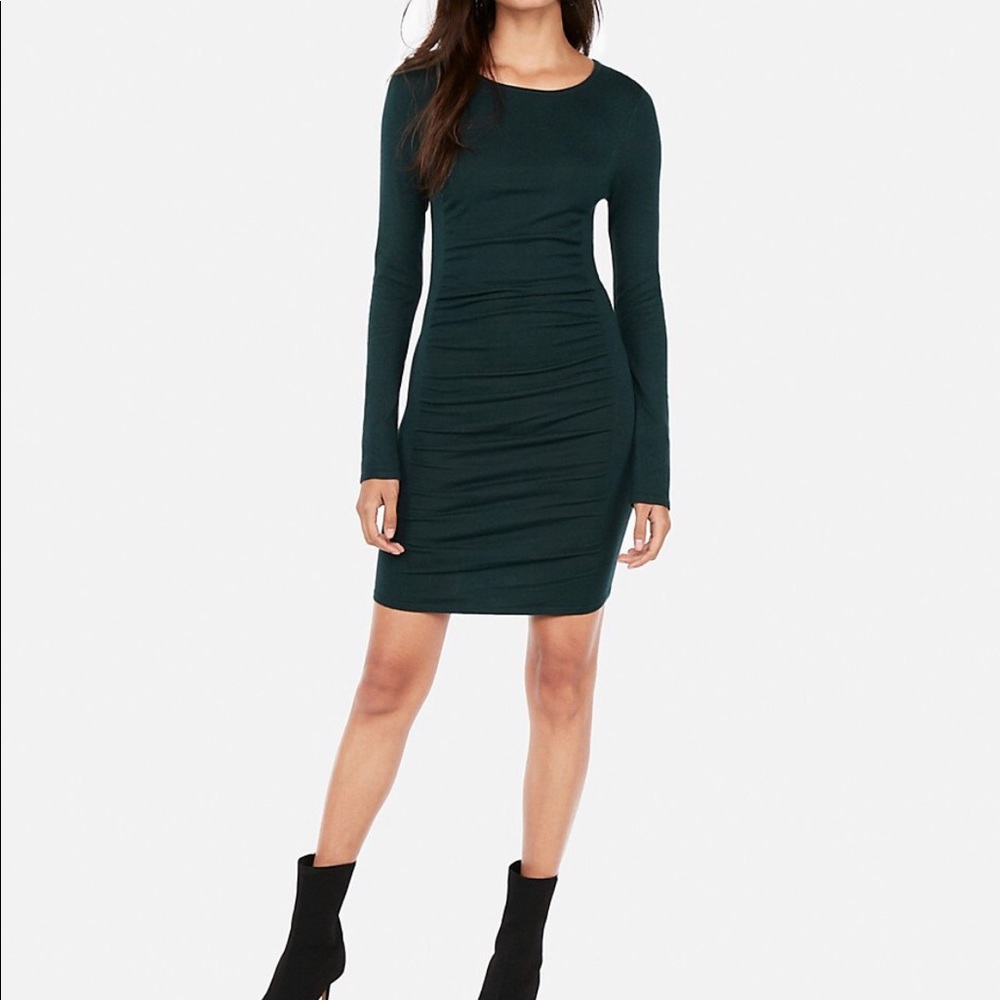 Ruched Sweater dress